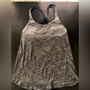 lululemon athletica Gray Marled Racerback Tank